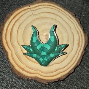 Disneys Maleficent lGreen Succulent Enamel Pin